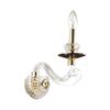 Бра SIENA [зол./прозрачн./бордов./красн./хруст.стекло/хрусталь IP20 E14 40W 220V ]