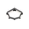 Donolux Led св-к подвесной, 36W, 500х433мм, H71,5мм, 2560Lm, 48°, 3000К, IP20, корпус алюминий, белые модули, черный декор,  блок питания AC/DC 24V в комплекте