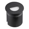WALL STEP LIGHT ROUND [3W 3000K BLACK SANDED BLACK]