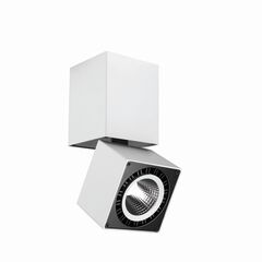 LED COB SPOTLIGHT SQUARE [12W 4000K MATT WHITE / BLACK ALUMINIUM]