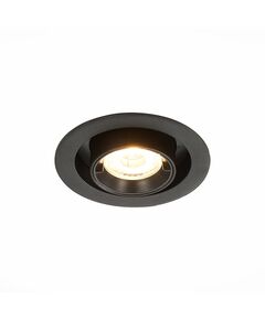 ST702.338.12 Св-к встр. Черный LED 1*12W 3000K 900Lm Ra80 24 IP20 D90xH92 24°V