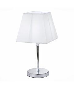 SLE107604-01 Настольная лампа Хром/Белый E14 1*40W