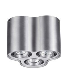 PILLARON ODL18 114 [матовый алюминий Потолочный накладной светильник IP20 GU10 3*50W 220V]