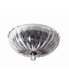 NEWPORT 62000 clear , Потолочный светильник, [Chrome Clear glass D40*H17 cm Е14 4*60W]