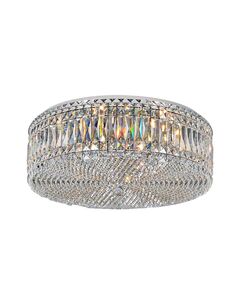 NEWPORT 8450 8459/PL chrome , Потолочный светильник, Chrome Clear crystal D58*H20 cm G9 9*60W