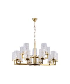 NEWPORT 65000 65010+5/C gold , Люстра, Gold Clear glass D97.3*H55/205 cm E14 15*60W