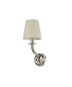 NEWPORT 7500 7501/A new nickel , Бра, Nickel Shade beige L16*H36.4*Sp25 cm E14 1*60W