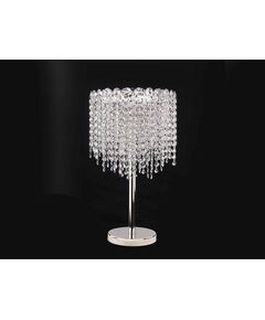 NEWPORT 10900 10903/T , Настольная лампа, Chrome Clear crystal D30*H50 cm G9 3*60W