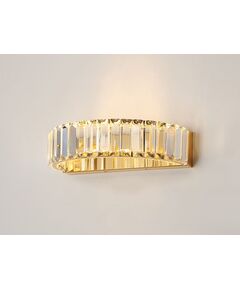 NEWPORT 8440 8442/A gold , Бра, Gold Clear crystal L30*H7,6*Sp19 cm LED 9W 3000K 990Lm
