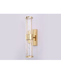 NEWPORT 10270 10272/A gold , Бра, Gold Clear Ice-break glass L11.5*H48*Sp14 cm E14 2*60W