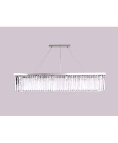 NEWPORT 10110 [Подвесной светильник, Nickel Clear crystal L120*28*H23/223 cm E14 12*60W]