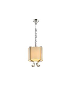 NEWPORT 31300 [Подвесной светильник, Nickel Crystal clear Shade beige D22*H31.5 cm E14 1*60W]