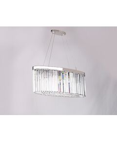 NEWPORT 10110 10119+3/S , Подвесной светильник, Nickel Clear crystal 90*30*H35 cm E14 12*60W