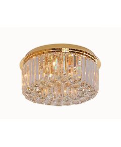 NEWPORT 8400 8408/PL gold , Потолочный светильник, Gold Clear glass D40*H18 cm G9 8*60W