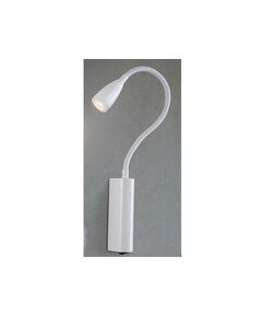 NEWPORT 14800 [LED white , Бра, White L4.5*H46*Sp3.2/гибкая часть 28.5 cm LED 1*3W]
