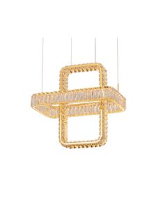 NEWPORT 8230 8231+1/S gold , Подвесной светильник, Gold Clear crystal L50*26*H50/250 cm Chip LED 34W