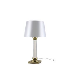 NEWPORT 7900 7901/T gold , Настольная лампа, Gold Glass clear White shade D38*H72 cm E27 1*40W