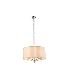 Подвесная люстра Newport [Nickel Shade beige D55*H40 cm E14 5*60W]