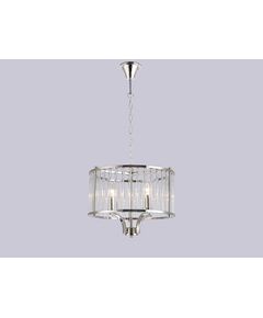 NEWPORT 12300 [Подвесной светильник, Nickel Clear crystal D40*H30/130 cm Е14 4*40W]