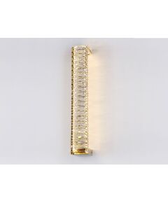 NEWPORT 8240 8241/A gold , Бра, Gold Clear crystal L7.6*H52*Sp8.5 cm Chip LED 10 W 3000K 1100Lm