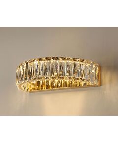 NEWPORT 8240 8242/A gold , Бра, Gold Clear crystal L30*H7,6*Sp19 cm Chip LED 9W 3000K 990Lm