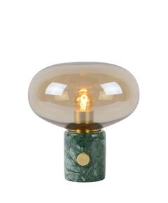 CHARLIZE Table lamp E27/40W Amber glass/Green marb