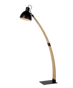 CURF Floorklamp E27/60W Plywood-Metal Black