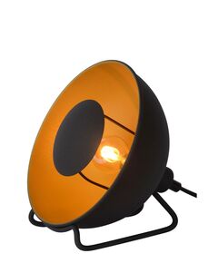 ALVARO Table lamp E14/25W Ø 20cm Black/Satin brass