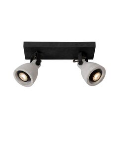 CONCRI-LED Spot 2xGU10/5Wincll 320LM 3000K Black