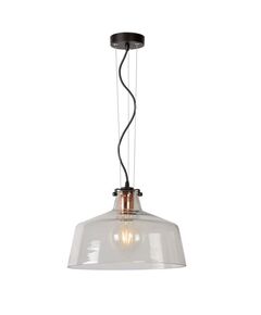 VITRI Pendant E27 D30 H20cm Clear Glass