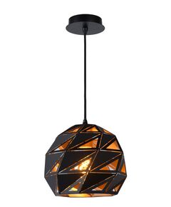 MALUNGA Pendant E27 Ø25cm Black/Gold