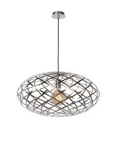 WOLFRAM Pendant  E27 Ø 65cm Satin Chrome