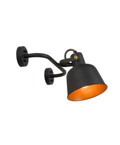 PIA Wall llight 1xE27/60W Satin Black/Satin gold