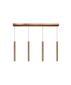 LORENZ Pendant  LED  4x4W Satin Copper