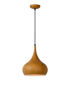 WOODY Pendant E27 D30 H35cm Dark Wood