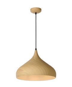 WOODY Pendant E27 D42 H30cm Clear Wood