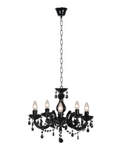 ARABESQUE Chandelier 5xE14/40W Black