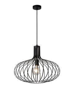 MANUELA Pendant 1xE27 Ø50cm Black