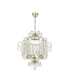 Подвесной светильник Odeon Light Sharm [серебристый/хрусталь Подвес E14 5*40W 220V SHARM]