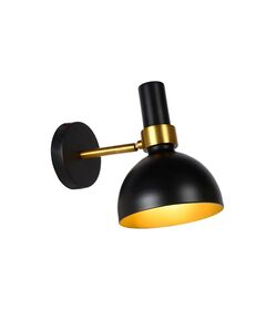 NOVAN Wall Light E27/40W Black/Brass