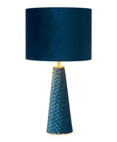VELVET Table lamp E27/40W H47cm Blue
