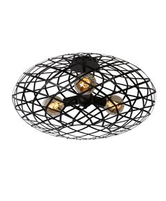 WOLFRAM Ceiling light E27/60W Ø 65cm Black