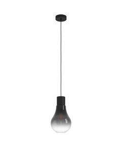 43129 Подвесной потолочный светильник (люстра) CHASELY, 1Х40W, E27, H1100, Ø200, сталь/стекло, черны