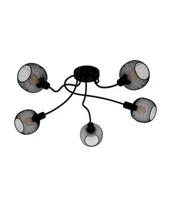 43374 Потол. светильник WRINGTON 1, 5X40W(E14), Ø755, H255, сталь, черный