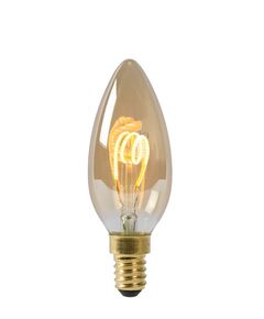 Lamp LED C35 E14  3W 115M 2200K Dimmable Amber