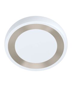 (ПРОМО) 99108 Светод. потолочный светильник RUIDERA, 22W (LED), Ø480, H90, 2400lm, сталь, белый/плас