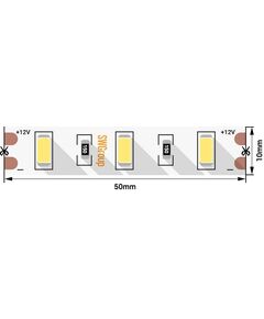 (((Эстетта) Лента светодиодная стандарт SMD5630, 60 LED/м, 20 Вт/м, 12В , IP20, Цвет: Теплый белый