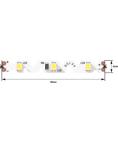 (((Эстетта) Лента светодиодная стандарт SMD2835, 60 LED/м, 9 Вт/м, 12В , IP20, Цвет: Ультра xолодный