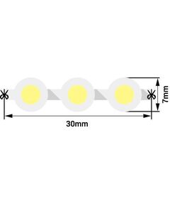 (((Эстетта) Лента светодиодная  DIP5, 96 LED/м, 7,7 Вт/м, 12В , IP68, Цвет: Зеленый