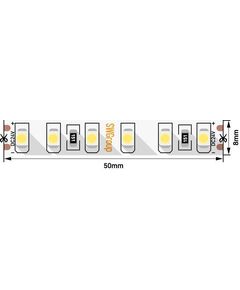 (((Эстетта) Лента светодиодная стандарт SMD3528, 120 LED/м, 9,6 Вт/м, 24В , IP20, Цвет: xолодный бел